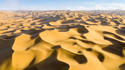 Sahara desert at dusk